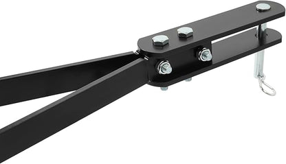 32" Tow Behind Spike Aerator Tool W/ 8 Spikes, Hitch Pin Attach to Lawn Tractor, Most ZTRs, ATVs Soil Mower Hitch, Lawn Soil Penetrator for Gardens, Lawns, Farms