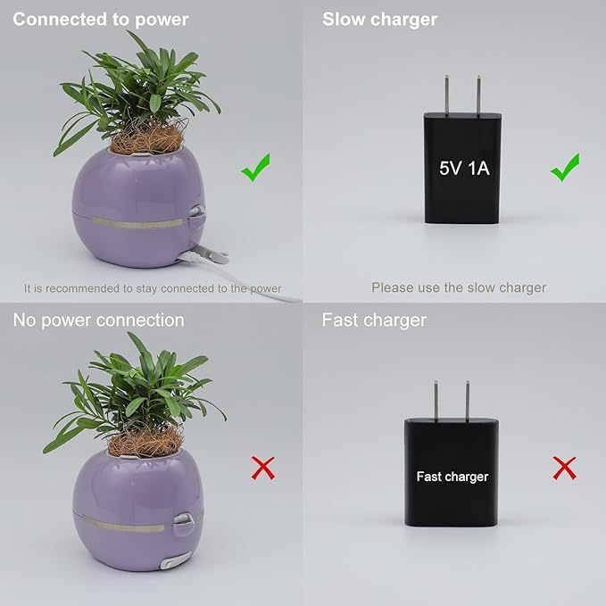 Smart Pet Planter, Smart Plant Pot, With Artificial Intelligence, Time Weather Display, And Multiple Expressions Animation,Lovely Plant Companion, For Desktop Decoration, Gifts,Plant-Free (Yellow)