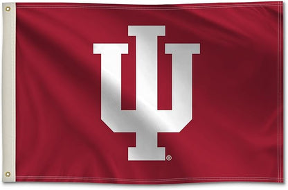 Indiana Hoosiers College Sports Printed Flag - NCAA Licensed - Nylon - School Banner (Red) (2' x 3')