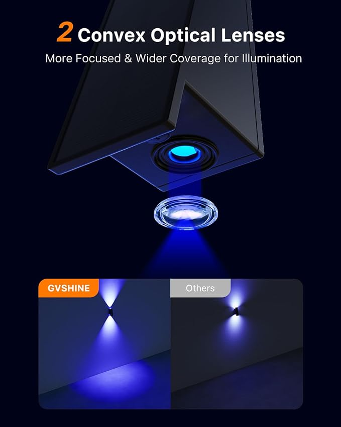 8 Pack Color Changing Solar Powered Fence Lights Outdoor Waterproof Wall Mount LED RGB Ambiance Lamps for Outside Patio, Deck, House, Pool Cage, Garden, Yard Decorative with 8 Colorful Lighting Modes
