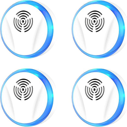 Ultrasonic Pest Repeller Indoor Plug in for Rodent Control, Mosquito Repellent, Cockroach Killer, Spider Deterrent, Electronic Mice Repellent (4, White)