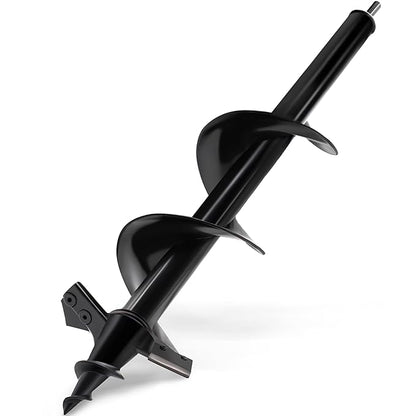 SYITCUN Auger Drill Bit for Planting - 4"X16" Heavy-Duty Auger Post Hole Digger for Fence - 3/8" Hex Drive Drill