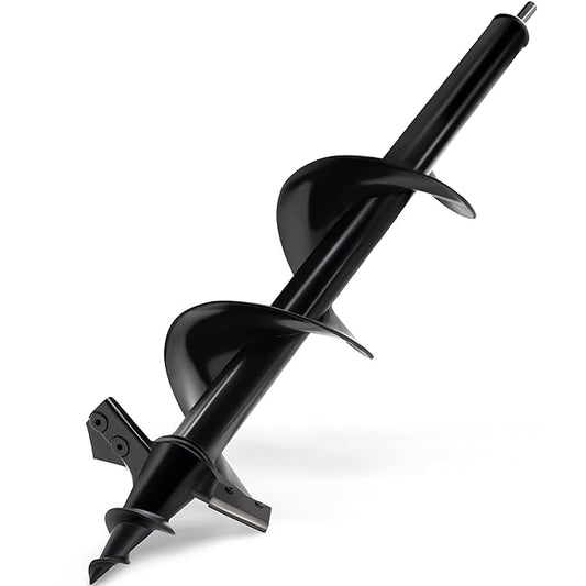 SYITCUN Auger Drill Bit for Planting - 4"X16" Heavy-Duty Auger Post Hole Digger for Fence - 3/8" Hex Drive Drill