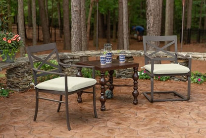 Sunbrella Patio Cushions - (2 Pack) - 20" W x 20" L x 2.5" T, Outdoor Chair Cushion with Comfort, Style & Durability Designed for Outdoor Living - Made in The USA