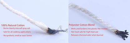 KONMAY 1.5mm Butcher 's Twine – 490ft 100% Cotton Cooking String, Baker Twine for Trussing, Roasting, Grilling, Tying Meat, Herbs & Sausages,Packed in a Paper Box with Feeding Hole