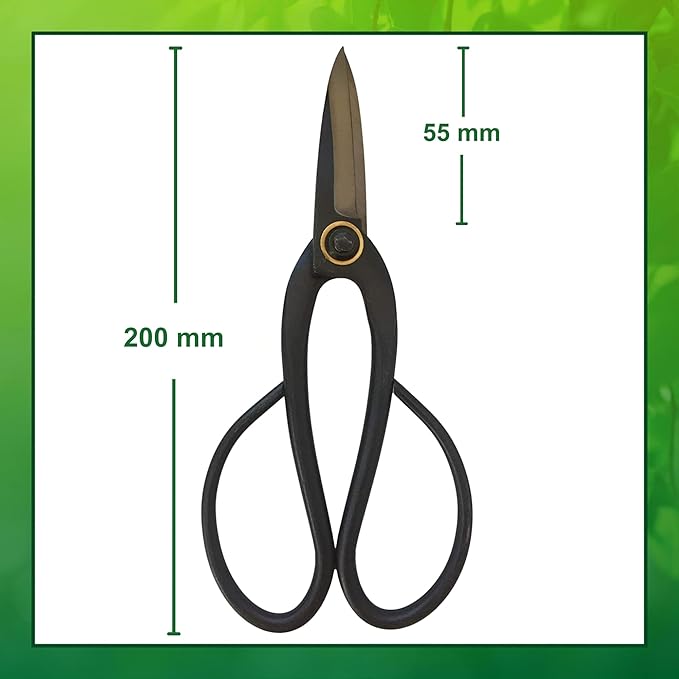 Garden Guru Bonsai Scissors - Traditional Butterfly Bonsai Pruner Shear for Precise Trimming Pruning and Deadheading of Flowers Plants, Japanese Bonsai Garden Tools (200mm 4 Pack)