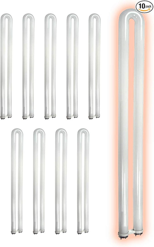 GoodBulb 31-Watt 1.63 Inch T8 Fluorescent U-Bend Light Bulb | 4100K Cool White Color | Medium Bi-Pin Base | High Output 1963 Lumens | 10000 Life Hours 80 CRI | Pack of 10 Bulbs