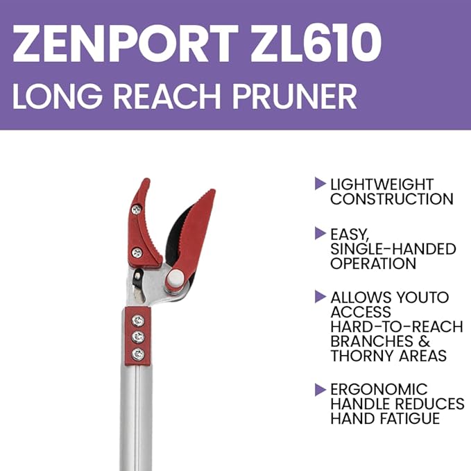 Zenport ZL610 Long Reach Pruner, 24-Inch, 620mm