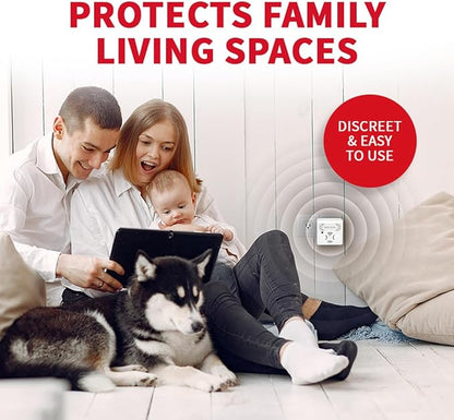 Riddex Sonic Plus Ultrasonic Pest Repeller, Plugs in with extra Outlets Indoor Use - Insect Repellent - Bug Repellents for Home Defense - Protect Against Rodents & Insects, Chemical Free(9 Pack White)
