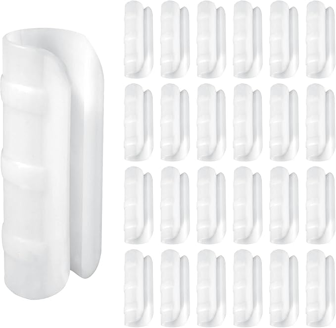 50 PCS Greenhouse Clips - 3/4 inch Plastic Black ABS Snap Clamps for Greenhouse Film & Nets