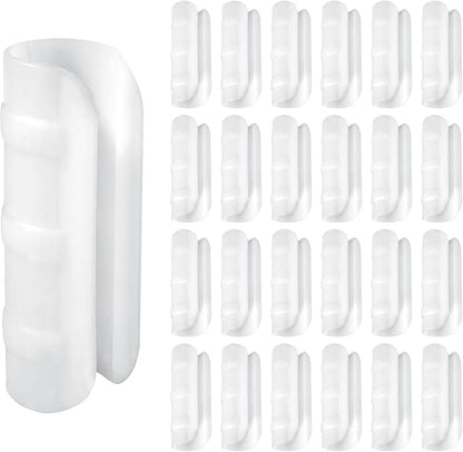 50 PCS Greenhouse Clips - 3/4 inch Plastic Black ABS Snap Clamps for Greenhouse Film & Nets