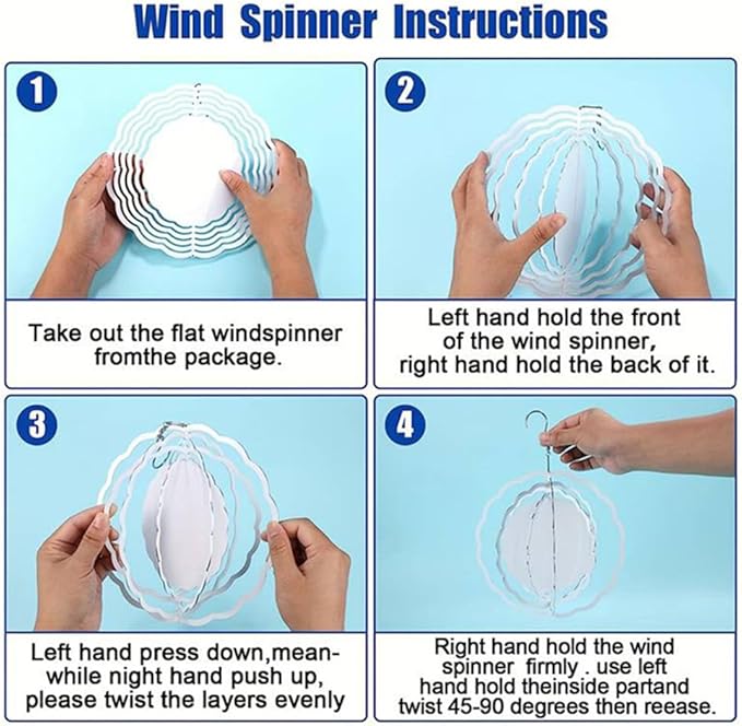 Virgin Mary Prayer Wind Spinner, Metal Wind Spinners Outdoor Indoor,Virgin Mary Hanging Garden Decor for Outside, Stainless Wind Spinners for Yard and Garden 10 inch 3D (25.76X25 CM)