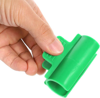 uxcell Greenhouse Clamps for 1inch PVC Pipe, 20pcs Greenhouse Film Clamps Shading Net Rod Clip Garden Hoops for Row Cover, Greenhouse Plastic Sheeting(Green)