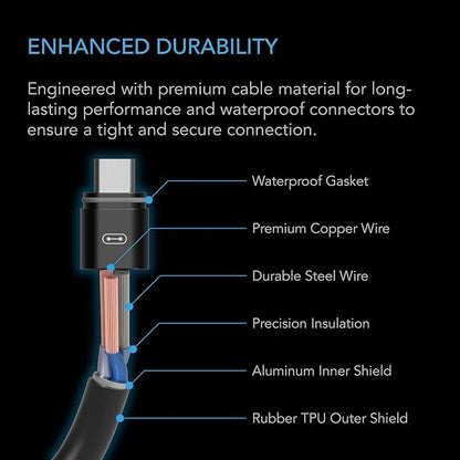 AC Infinity UIS Extension Cable Female to Male for Controller AI+, 10 Foot Cord with Water-Resistant Gasket, Enables Advance Functions Control, for CLOUDRAY, CLOUDLINE, IONFRAME, CLOUDFORGE, and More