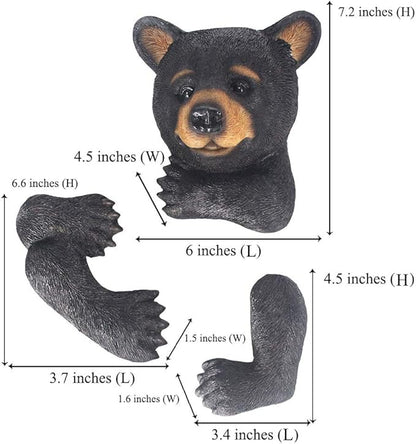 Bear Sculpture Garden Decor Tree Huggers - Bear Tree Peeker Garden Ornament Outdoor Decor Yard Art