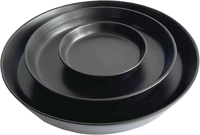 Plant Saucers 12 Inch (12.7 Inch) Plant Trays, Durable Round Glazed Ceramic Flower Plant Water Drip Tray for Pots Planter