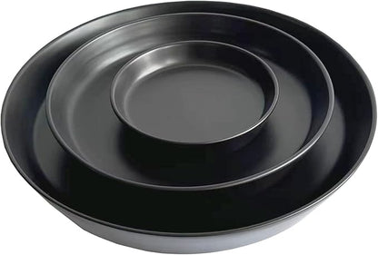 Plant Saucers 12 Inch (12.7 Inch) Plant Trays, Durable Round Glazed Ceramic Flower Plant Water Drip Tray for Pots Planter
