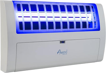 Awoco LED 13W 100V-240V Wall Mount Sticky Fly Trap Lamp for Capturing Flies, Mosquitoes, Moths and Flying Insects (Fly Trap)