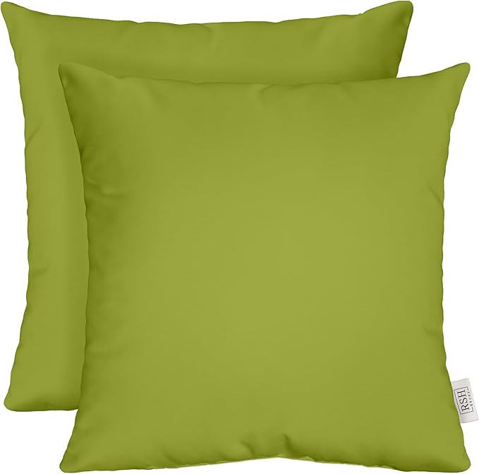 RSH DECOR: Sunbrella Square Throw Pillows Set of 2 | 20" x 20" | Water and Fade-Resistant Performance Fabric | Outdoor Pillow Covers with Down-Alternative Inserts | Canvas Macaw