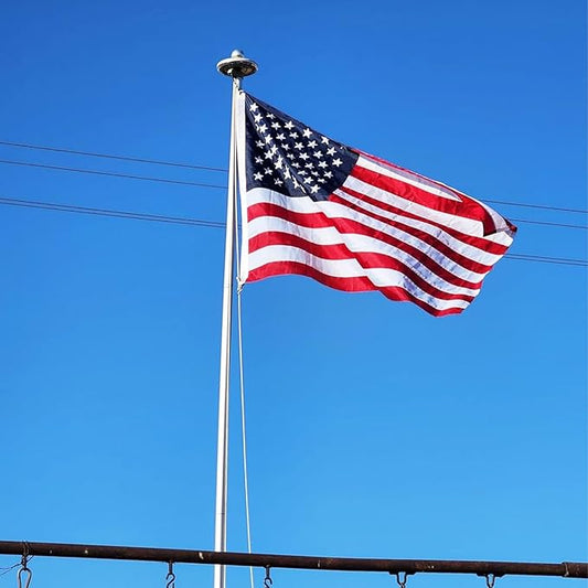 Homissor American Flag 4x6 Heavy Duty Outdoor USA US Flags for Outside Embroidered Stars Sewn Stripes Indoor With Brass Grommets