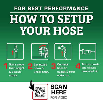Flexzilla Colors SwivelGrip Garden Hose 5/8 in. x 100 ft., Lightweight All-Weather Water Hose, Durable and Flexible, Leak-Free Connections, Forest Green