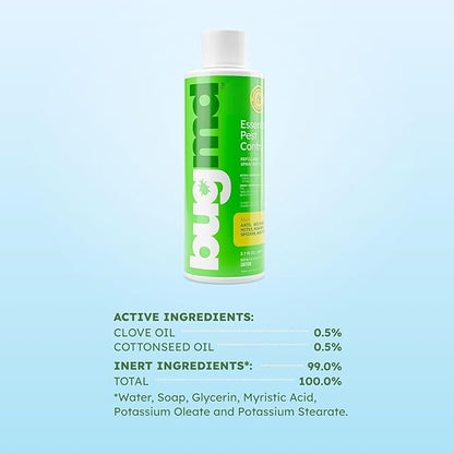 BugMD Ant Killer & Bug Spray Concentrate - Indoor Cockroach and Roach Killer, Spider Spray for Home, Fly and Insect Defense, Essential Oils, Plant-Powered, Eco-Friendly Pest Control - 3.7 Oz