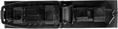 Gerber Gear Prodigy Fixed Blade Survival Tactical Knife - Full Tang, Serrated Edge Knife - American High Carbon Steel Blade - Molded Soft-Grip - with Protective MOLLE Sheath - Black