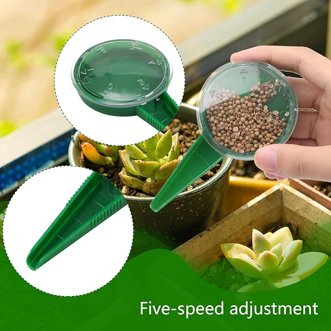 17 PCS Mini Seed Spreader, New Mini Gardening Spreaders, Mini Sowing Seed Dispenser, Reusable Handheld Small Seed Planter Tool for Tiny Seeds