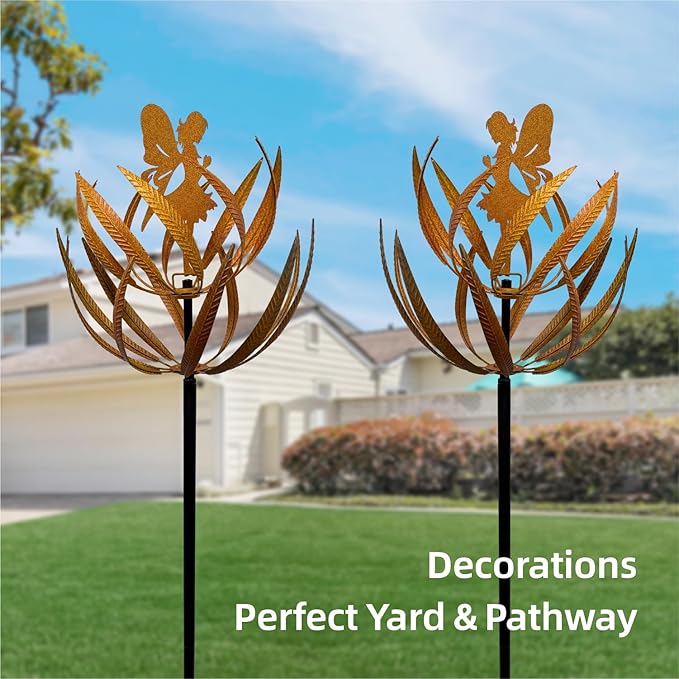 Wind Spinner for Yard and Garden Metal Kinetic Wind Sculptures for Outdoor Decorations(63 x 12.99 inches)