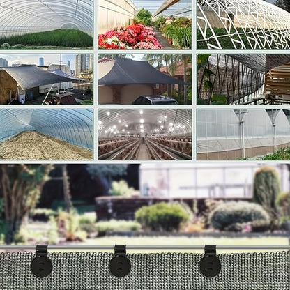 20 Pieces Shade Cloth Clips,Black,Sunshade Cloth, Bird Proof Net, Garden Netting, Greenhouse Nets,Woven Net Heavy Duty Lock Grip, Detachable and Reusable
