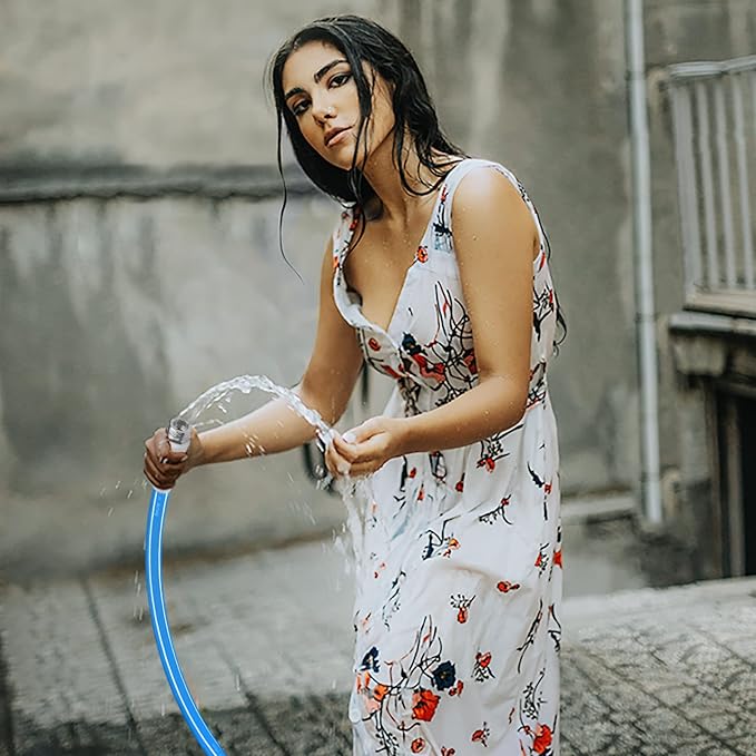 Fevone Garden Hose 35 ft., Lightweight Hybrid Water Hose, Flexible and Durable, Leak-Free Connections