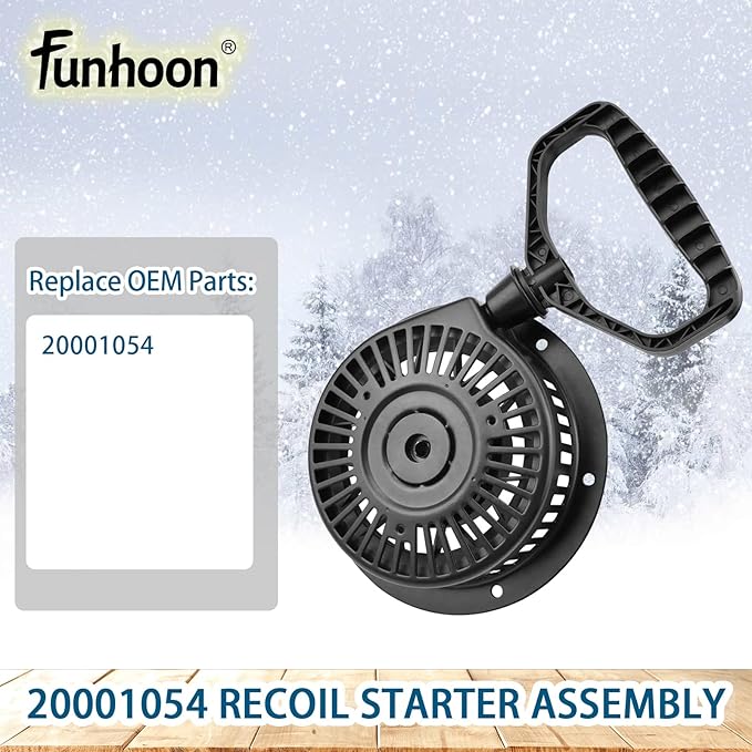 20001054 Pull Cord Recoil Starter Assembly for Ariens SNO-Tek, Compact, Classic, Deluxe, AX254 Engines, 920021, 920022, 921024, 921030 Snow Blowers