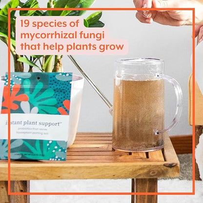 Instant Plant Care Bundle | Instant Plant Support + Instant Plant Food | Grow and Support Happy Houseplants and Indoor Planting Soil