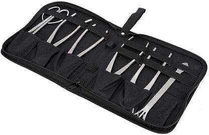 Bonsai Tools Set, 6pcs Stainless Steel Bonsai Garden Plant Tree Scissors Trimming Cutting Tool Set with Storage Bag, Garden Plant Tools