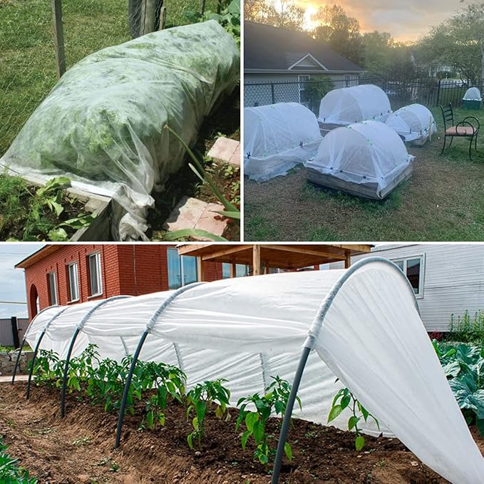 Plant Covers Freeze Protection, 5FT x 30FT 0.9oz Reusable Floating Row Cover Plant Blankets Frost Cloth for Clod Winter Frost Sun Pest Protection