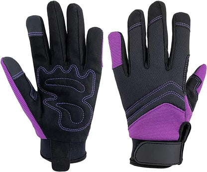 Gardening Gloves for Men and Women, Thorn Proof & Puncture Resistant Working Gloves, Gloves for Safety Work and Gardening, Gardening Gifts, Synthetic Leather Spandex Mechanic with Touchscreen Support