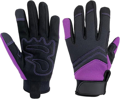 Gardening Gloves for Men and Women, Thorn Proof & Puncture Resistant Working Gloves, Gloves for Safety Work and Gardening, Gardening Gifts, Synthetic Leather Spandex Mechanic with Touchscreen Support
