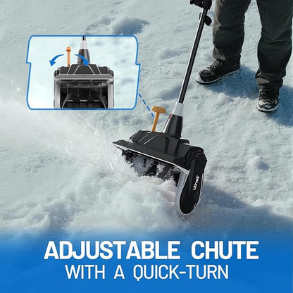 Litheli Cordless Snow Shovel, 40V 13'' Brushless Electric Snow Blower for Driveway, Battery Powered Snow Thrower, 2.5Ah Battery Included