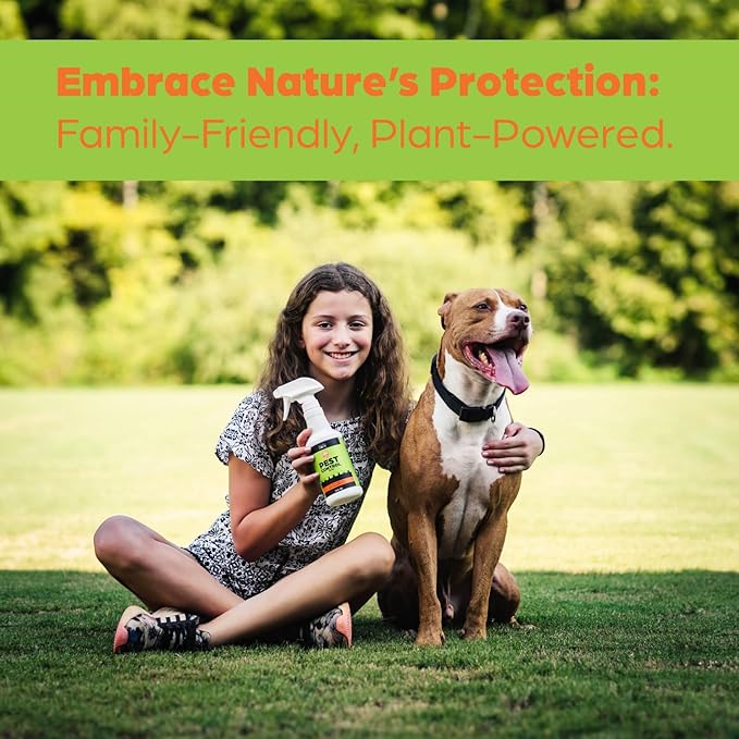Nature's Dome Pest Control Starter Kit – Makes 3 Bottles (16 oz Each) – Eco-Friendly, Plant-Based Formula for Ant, Roach, Spider, Fly, Flea & Insect Control – Child & Pet Safe for Indoor/Outdoor Use