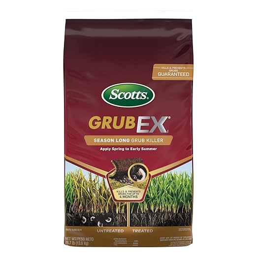 Scotts GrubEx1 Season Long Grub Killer, Protects Lawns Up to 4 Months, 10,000 sq. ft., 28.7 lbs.
