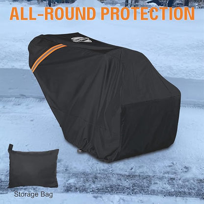 Snow Blower Cover, Heavy Duty 900D Waterproof Snowblower Cover, Outdoor Snow Thrower Protector, Universal Fit for Most Two-Stage&Single-Stage Snow Blowers for EGO, Honda, Ryobi, Cub Cadet, Ariens&Toro