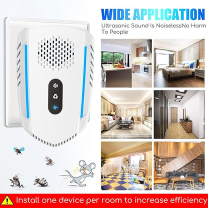 6 Packs Upgraded Ultrasonic Pest Repellent Indoor Insect Repeller, Mouse Repellent Ultrasonic Plug in, Pest Control with 3 Mode Switching, Repellent Rodent,Mice,Rat,Roach,Spider,Ant