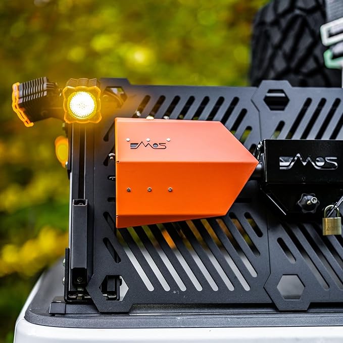 DMOS Delta Shovel - Collapsible Heavy-Duty Steel Folding Shovel for Camping, Overlanding, Survival, Military, Hunting, & Off-Road Use - Signal Orange - Compact