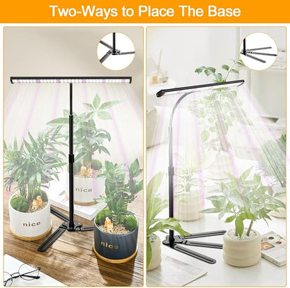 Super-Bright Grow Light for Indoor Plants, 6000K 108LEDs Full Spectrum Plant Lamp with Timer 4/8/12Hrs & Height Extendable for Home Office Desktop Plants, 12V 3A High Power Output for Faster Growth