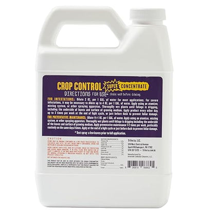 Trifecta Crop Control Super Concentrate All-in-One Natural Pesticide, Fungicide, Miticide, Insecticide, Help Defeat Spider Mites, Powdery Mildew, Botrytis, Mold, and More on Plants 4 OZ