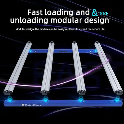 420W Led Grow Lights for Indoor Plants Full Spectrum Foldable and dimmable LED Grow Lights Daisy Chain 4x4/5x5ft Coverage Bar Style Growing Lamp for Indoor Plants
