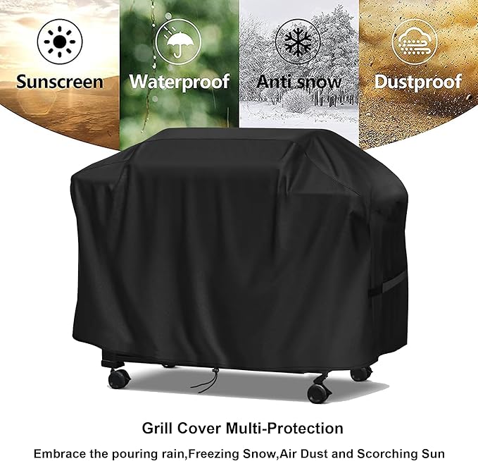 Grill Cover for Weber Slate 36 inch Rust-Resistant Griddle, Outdoor Flat Top Grill Cover 600D Heavy Duty for Webber 36" Griddle Accessories Waterproof, Black