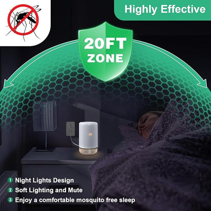 Mosquito Repeller, USB Electronic Mosquito Repeller Indoor Use, Includes 280 Hr Repellent Refill for Home, Bedroom, Office
