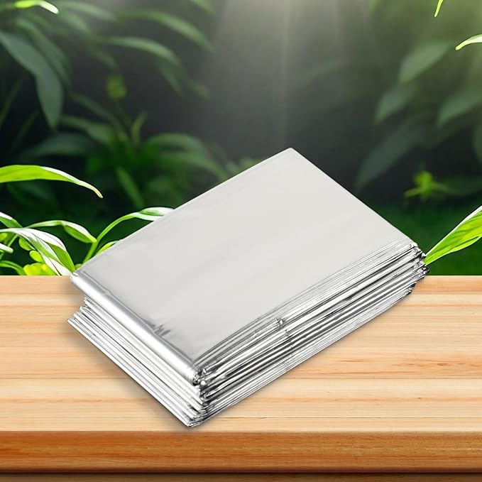 Reflective Plant Growing Film Silver Mylar Sheet Indoor Greenhouse Light Reflecting Material Multi Purpose Garden Tent Covering 130x210cm For Temperature Control(130cm X 210cm)
