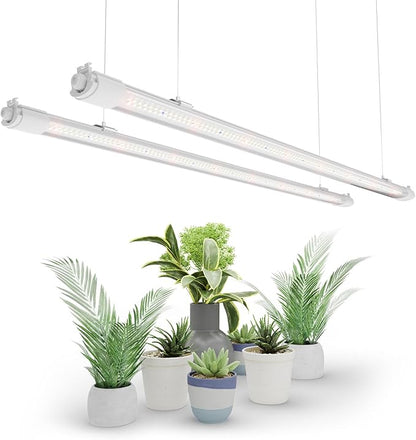 MARS HYDRO VG80, 4ft Led Grow Lights for Indoor Plants, 5000K Full Spectrum, 2x4 Coverage, IP65 Waterproof Linkable Under Canopy Plant Light Strip for Seedling Veg Flower (2x40W, 450W Equivalent)